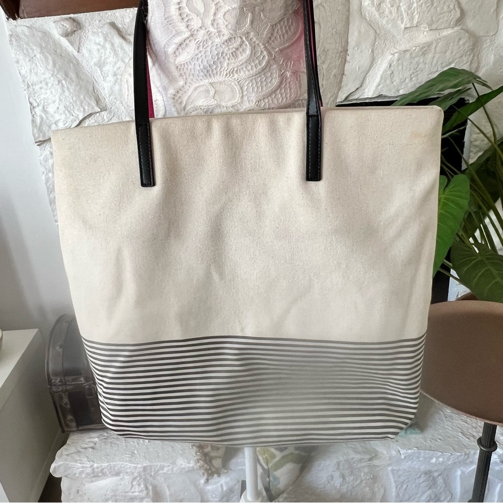 Kate Spade Striped Tote - Picture 6 of 8